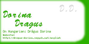 dorina dragus business card